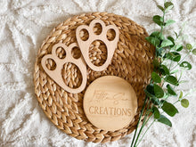 Load image into Gallery viewer, Easter Bunny Footprints Stencil