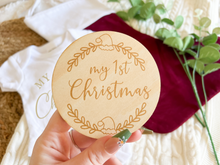 Load image into Gallery viewer, My 1st Christmas Wooden Plaque
