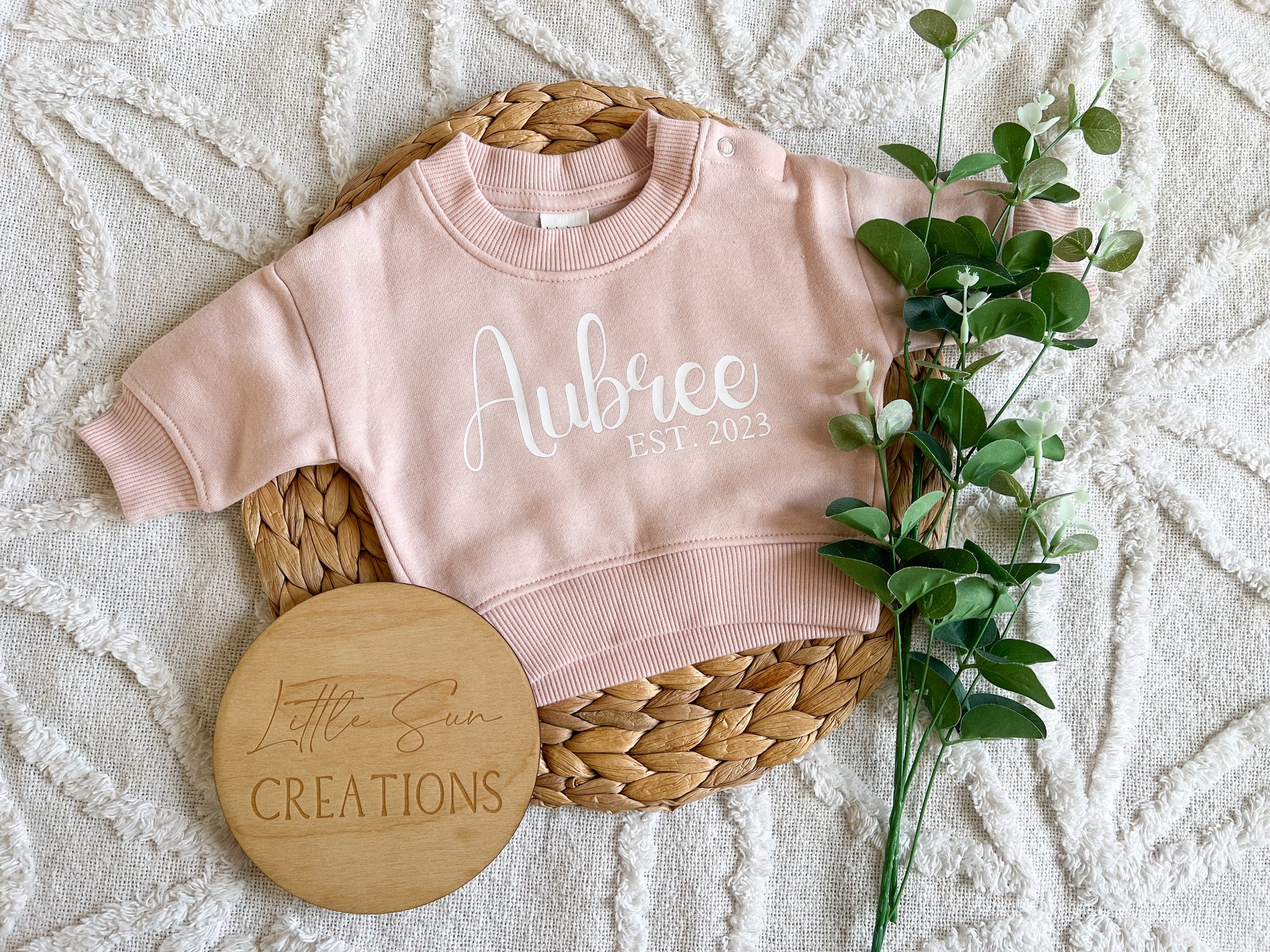 Personalised discount baby jumper