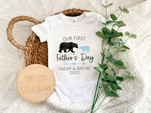 Load image into Gallery viewer, Our First Father&#39;s Day Onesie
