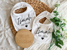 Load image into Gallery viewer, Baby Bibs (Personalised)
