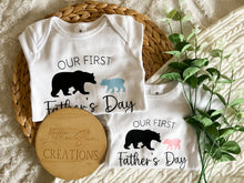 Load image into Gallery viewer, Our First Father&#39;s Day Onesie
