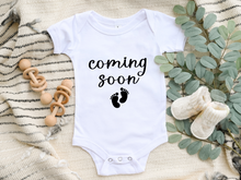 Load image into Gallery viewer, Coming Soon Baby Onesie
