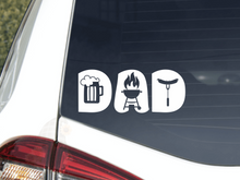 Load image into Gallery viewer, DAD Grilling &amp; BBQ Theme Car Decal
