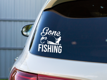 Load image into Gallery viewer, Gone Fishing Car Decal
