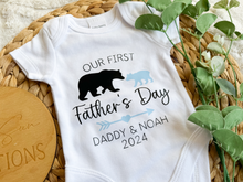 Load image into Gallery viewer, Our First Father&#39;s Day Onesie
