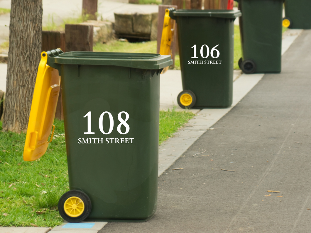 Garbage Bin Decals