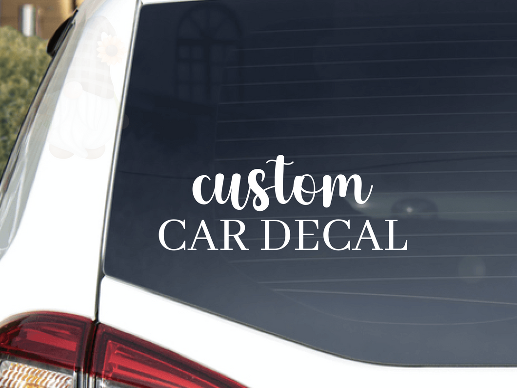 Create Your Own Car Decal - Fully Customisable Car Decal