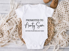 Load image into Gallery viewer, Promoted To Pregnancy Onesie (Personalised)
